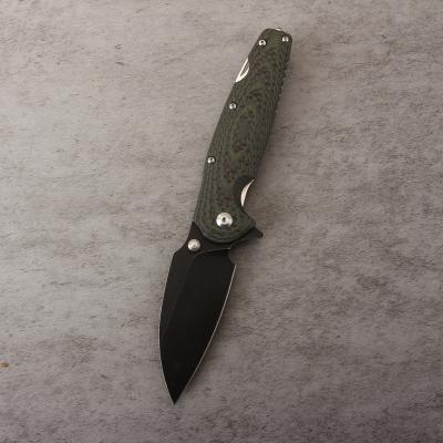 China Wholesale OEM 14C28 Blade Carbon Knife G10 Multifunctional Multifunctional Camping Handle Folding Knife for sale