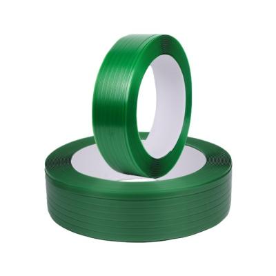 China 1608 High Quality PET Wrapping Machine Strapping Green Plastic Strapping Wrapping Belt for sale