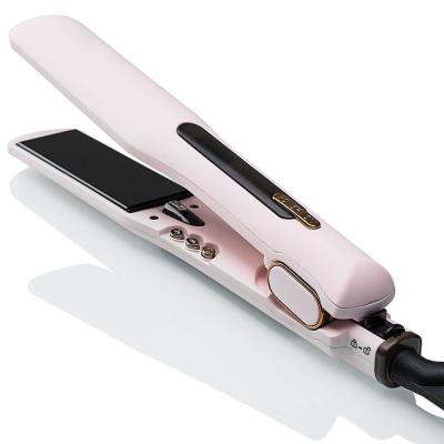 China With Removable Comb Set On One Side CETL Approval Wide Plate Hair Straightener Flat Using TECNOLOGIA TITANIUM NANO for sale