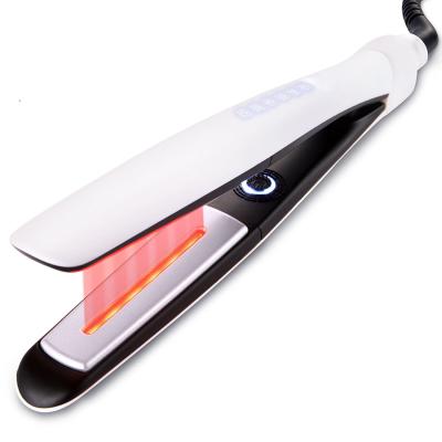 China FAR Infrared Light Protect Customs 450 Degree Hair Infrared Flat Iron Straightener Ceramic Hair Lead From Intertek for sale