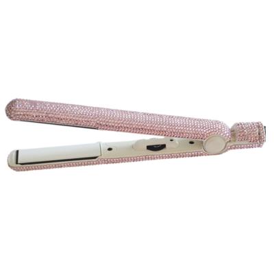 China With Wholesale Custom Anion Crystal Bling Titanium Flat Irons Generator for sale