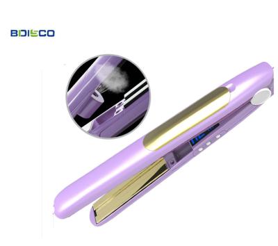 China Professional Hotel LCD Hair Straightener Iron Flat Iron Steampod Steam Electric Hair Straightener for sale