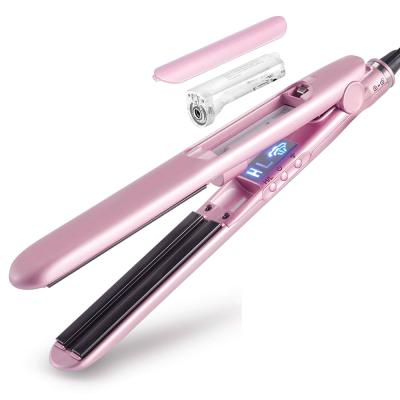 China Professional Custom Ceramic Steam Hair Straightener Barber Shop Equipment Steam Hair Straightener for sale