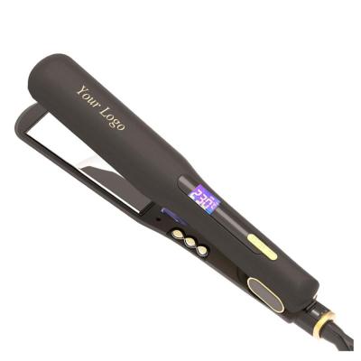 China Professional Nano Hairstyler Brazilian Nano Soft Flat Titanium Iron Hair Straightener for sale