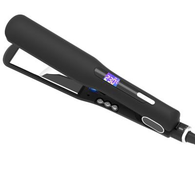 China Double Voltage Private Label Ceramic Coating Safety Iron 450F Flat Hair Straightener Flat Irons for sale