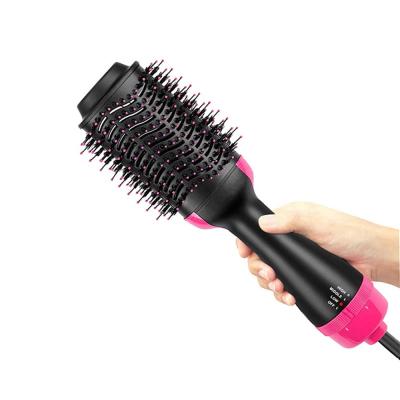 China Brand Hot Airbrush Quick One-step Hot Airbrush Straight Hair Brush Clean Safety Hair Brush for sale