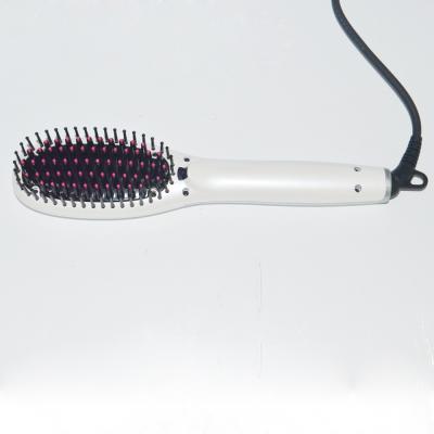 China Duct Hair Brush Digital Electric LCD Ion Rotating Electric Hair Straightening Brush for sale