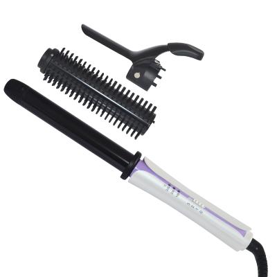 China Professional Ceramic Hair Curler Hair Curler Brush Stick Comb Straigh and Iron for sale