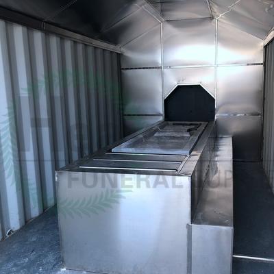 China Portable containerized and mobile crematorium equipment human sky incinerator burner for sale for sale