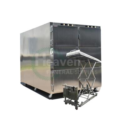 China American Style 304 Corpse Freezer Stainless Steel Body Mortuary Refrigerator Freezer for sale