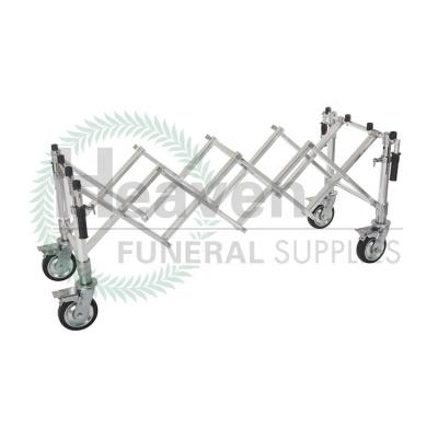 China 3 Grade Heavy Duty Removal Equipment Church Coffin Mortuary Trolley For Burial for sale