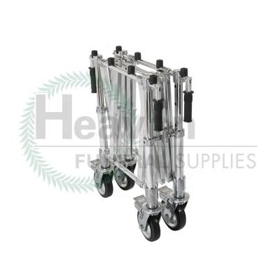 China 3 Grade Extensional Funeral Church Truck Aluminum Alloy Church Trolley for sale