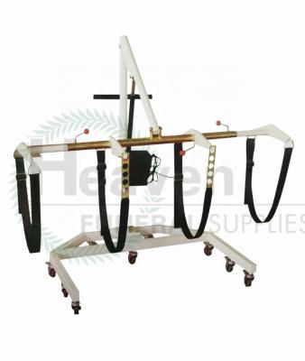 China European style body and coffin lift electric hydraulic mortuary crane for sale