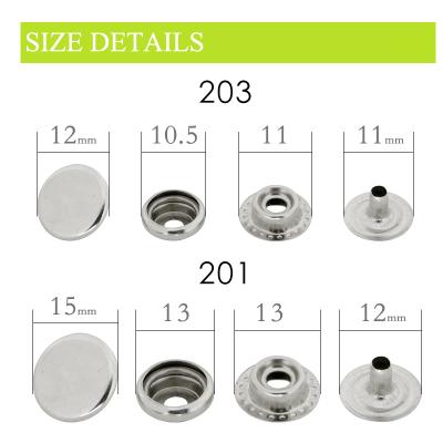 China Popular Custom Dry Cleaning Metal Snap Button For Jeans Garment Accessories for sale