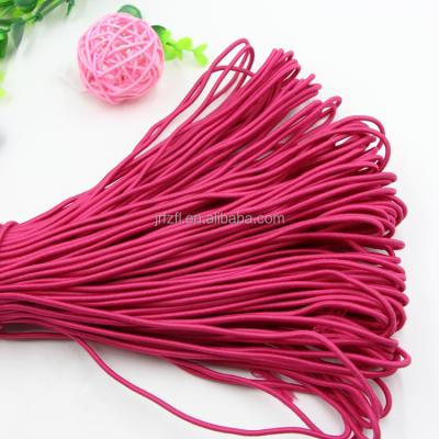 China Sustainable Colorful Round Elastic Cord / Elastic Strings Elastic Cord For Garment Accessories for sale