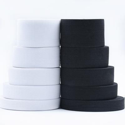 China Sewing Seam Width 1/1.5/2/2.5/3/4/5cm Nylon Rope Garment Tape Viable Flat Elastic Band Clothing Accessories Webbing Accessories for sale