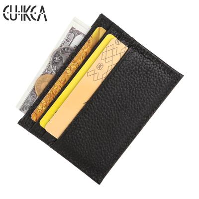 China CUIKCA Fashion Wallet Leather For Men Minimalist Business Card Holder Carteras Wallet Business Card Holder Credit Cards for sale