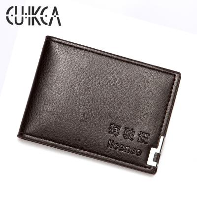 China Hot Selling Fashion CUIKCA Driver License Card Sleeves Business Card Leather Business Card Holder for sale