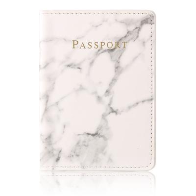 China Fashion PU Style Travel ID Credit Card Passport Holder Package Wallet Leather Marble Purse Men Women Passport Cover PU Leather Purse Bags Pouch for sale