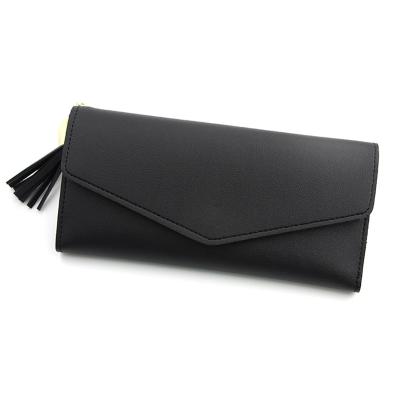 China 2019 Designer PU Slim Wallets Soft Leather Woman Long Section Zipper Purses Waterproof Simple Clutch Wallet for sale