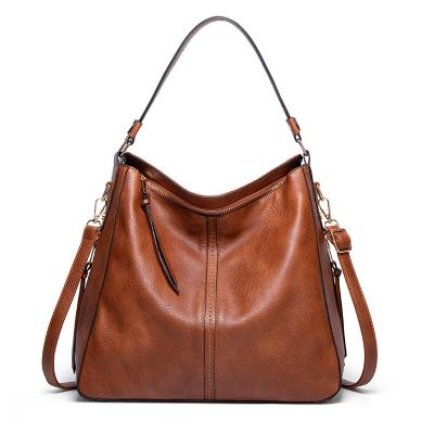 China New Fashion European Women Handbags Casual Shoulder Bag High Quality PU Leather Bags For Women for sale