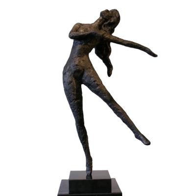 China China Modern Small Dancing Girl Composite Indoor Sculpture for sale