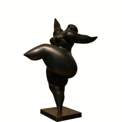 China Fat Lady Figurine Global Fiberglass Modern Art Statue for sale