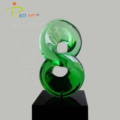 China Abstract Clear Modern Art Transparent Resin Sculpture China Resin for sale