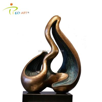 China China Antique Copper Sculpture Indoor Abstract Copper Art Sculptures for sale