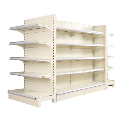 China Customized Metal Double Sided Grocery Store Supermarket Gondola Shelves For Supermarket Shelf Supermarket Display for sale