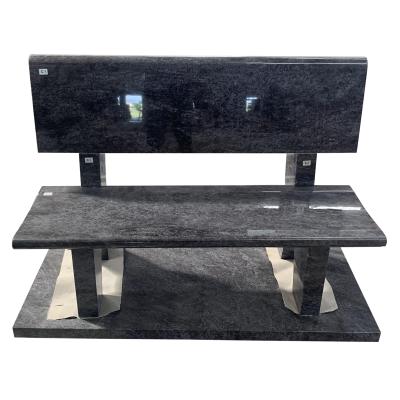 China Traditional Wholesale Bahama Blue Granite Monument Headstone Bench Large for sale