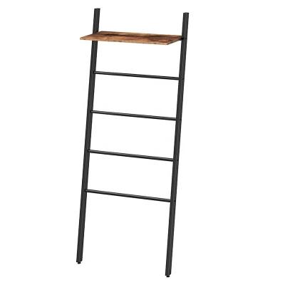 China Rustic towel rack, 5 tier shelf, for living room, bedroom, bathroom for sale