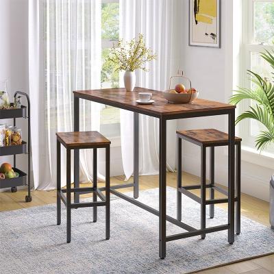 China Industrial Bar Table set with 2 bar stools, bar table for kitchen living room, dining room for sale