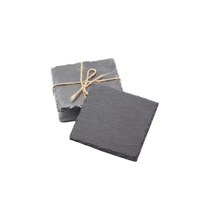 China Sustainable slate set of 4 coasters 4