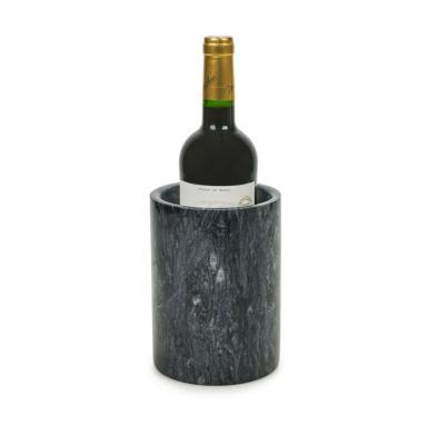 China Modern Wine Bottle Cooler Stone Marble Design For Wine Champagne Black Luxury for sale