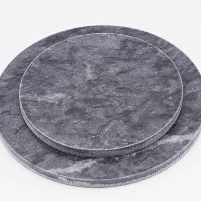 China Strong And Beautiful Special Hot Selling Round Marble Tray Natural Stone Tray for sale