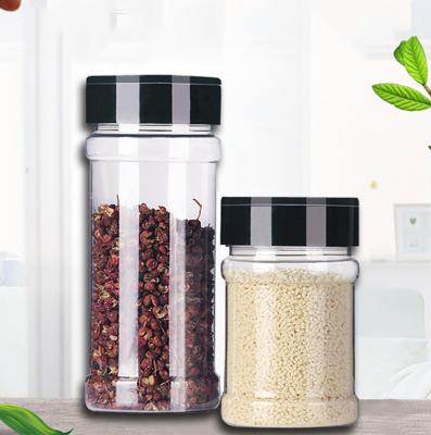 China Spice Viable Jar MSG Salt Pepper Plastic Seasoning Box Basting Kitchen Seasoning Jar Butterfly Shake Cover BBQ Seasoning Bottle for sale