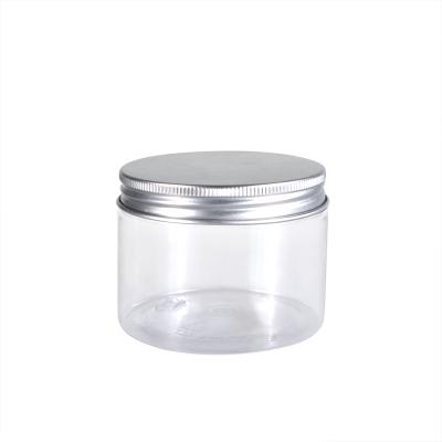 China Food packaging 25g 30g 40 50g 60 80 100g 200g 300g cosmetic container clear plastic jar with foil cap for sale