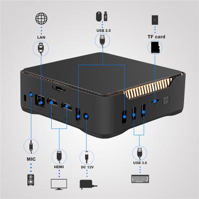 China For Business Factory Price Mini PC Dual HDMI Display 8GB/RAM 128GB/SSD Support 4K HD Mini Computer for sale