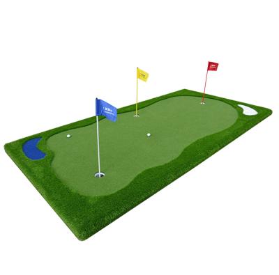 China PUPIN nylon grass golf grass+PP three-dimensional slope customized artificial green indoor putting green for sale