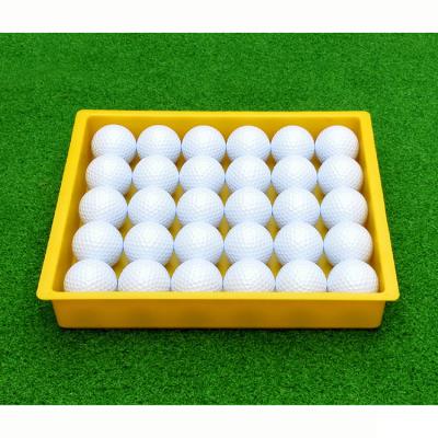 China Yellow ABS Golf Ball Box 30 Capsules ABS Ball Basket for sale