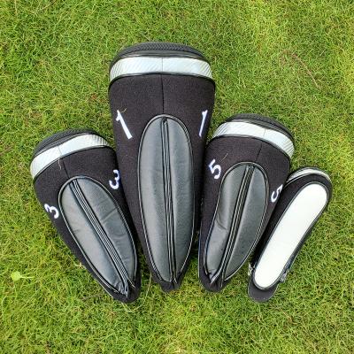 China PU+Fabric + Plush Multifunctional Powerful Magnet With Zipper To Close The Golf Club Cover for sale