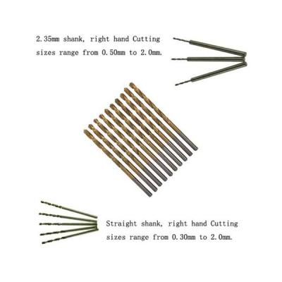 China Ámbar de las brocas de la torsión del acero de alta velocidad de Mircro acabado para la perforación del metal en venta