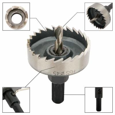 Chine le trou de 45mm HSS a vu le peu de perceuse pour l'acier inoxydable, outils de coupe de trou en métal à vendre