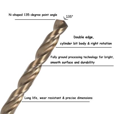 China Metrisch M35-van de de Draaiboor van het Kobaltstaal HSS van de de Beetjes Recht Steel Spiraalvormig Fluittype Te koop