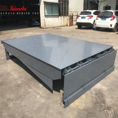 China Hotels 10 ton hanmoke factory electric hydraulic dock leveler for container for sale