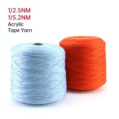 China 5.2S/1 Chunky Yarn 100% Acrylic Textile Anti-pilling Hand Knitting Cotton Crocheting Weaving Fancy Cone Dyed Hollow Yarn for sale