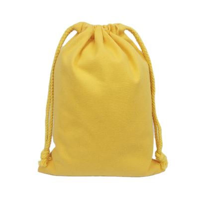 China Portable High Quality Storage Drawstring Backpack Reusable Canvas Cotton Travel Drawstring Backpack for sale