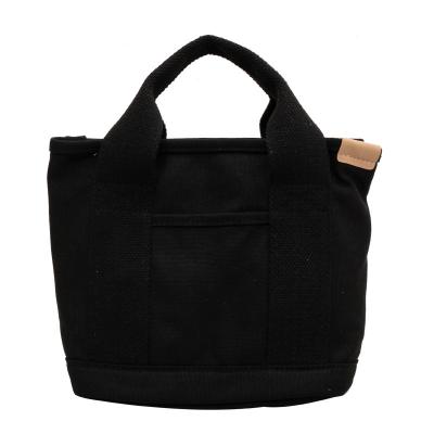 China Portable New design hand carried bento bag canvas bag Multi-layer storage Mommy bag Mini Tote for sale