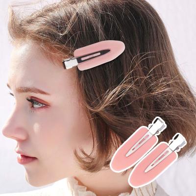 China New Arrival Hip Hop Buckle Clips No Crease Hair Clips For Hairstyle Candy Color Cute Hairpins For Girls Resin Cheap Hairpins for sale